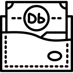 Obraz premium Sao Tome and Prince Wallet Icon