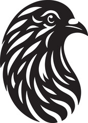 Obraz premium black and white bird