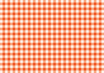 Traditional peach Seamless Tartan with Bright very light pink accents Fabric Design