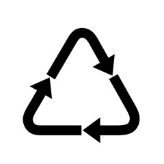 Recycling symbol vector with trendy design