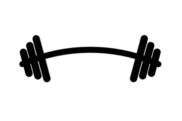 barbell icon vector with trendy design