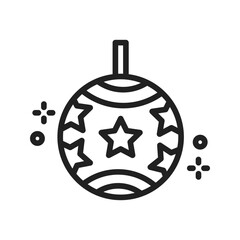 Decoration Ball icon vector image. Suitable for mobile apps, web apps and print media.