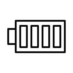Battery Vector Iine Icon Design