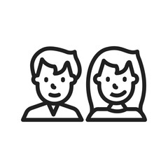 Guests icon vector image. Suitable for mobile apps, web apps and print media.