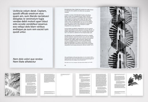 Modern Black & White Editorial Template