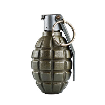 Hand grenade isolated on transparent background. Png