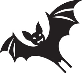 bat black silhouette vector