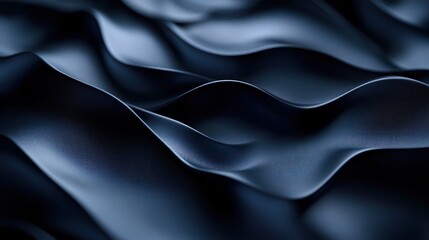 Obraz premium Abstract dark blue fabric folds