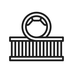 Roller Coaster icon vector image. Suitable for mobile apps, web apps and print media.