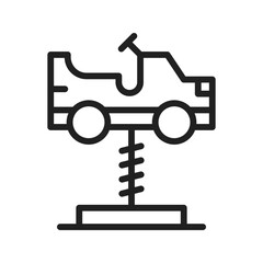 Cars Swing icon vector image. Suitable for mobile apps, web apps and print media.