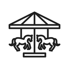 Flying Horses icon vector image. Suitable for mobile apps, web apps and print media.