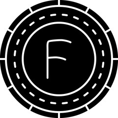 Fototapeta premium Luxembourg Coin Icon