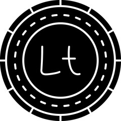 Fototapeta premium Lithuania Coin Icon