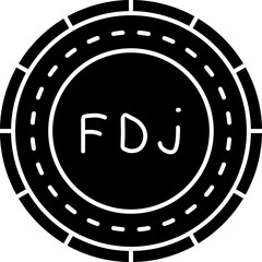 Fototapeta premium Djibouti Coin Icon