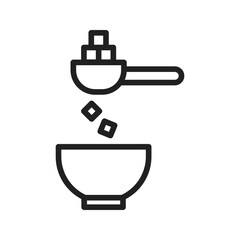 Sugar icon vector image. Suitable for mobile apps, web apps and print media.