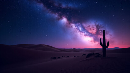 Fototapeta premium night in the dessert 