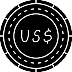 Fototapeta premium Palau Coin Icon