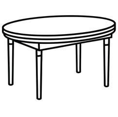 Isolated on white, this empty wooden table is a simple furniture object for home or office design