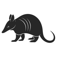 Armadillos icon silhouette vector illustration