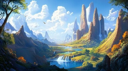 Breathtaking Visuals of Fantasy Scenery in Gaming