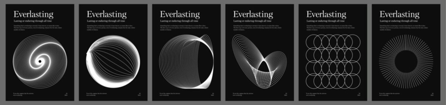 Minimalistic y2k technology flyer design with wireframe shapes. Frames in modern si-fi style. Brutalist poster set elements. Y2k disign elements. Vector illustration.