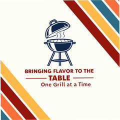 Flavorful Grill Design For Bbq Parties And Outdoor Cooking Themes