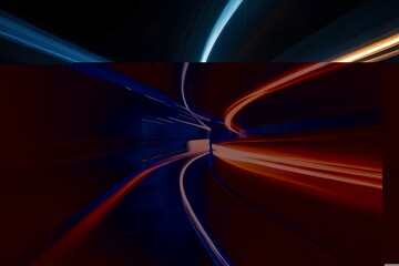 Trails for a traffic light on a black background
