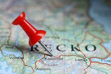 Karpenisi, Greece pin on map