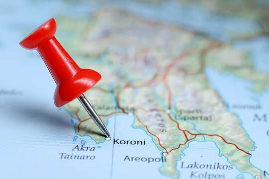 Koroni, Peloponnese, Greece pin on map