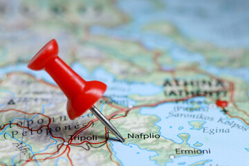 Nafplio, Peloponnese, Greece pin on map