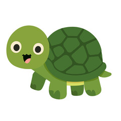 Cute Cartoon Turtle Illustration