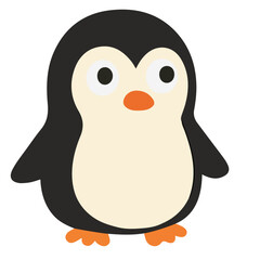 Cute Cartoon Penguin Illustration
