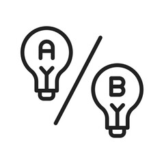 Comparison icon vector image. Suitable for mobile apps, web apps and print media.