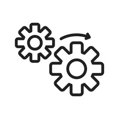 Configurations icon vector image. Suitable for mobile apps, web apps and print media.