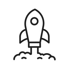 Launch icon vector image. Suitable for mobile apps, web apps and print media.
