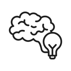 Brainstorming Ideas icon vector image. Suitable for mobile apps, web apps and print media.