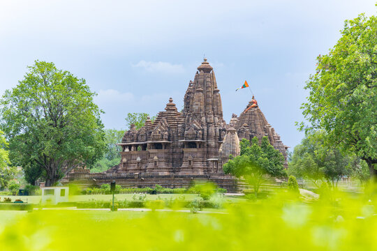 Matangeshwar temple in khajuraho the group of monuments of hindu and jain temples in chhatarpur district, madhya pradesh, India.Unesco world heritage site.