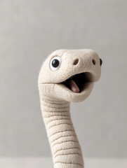 Fototapeta premium Adorable Plush Creature with Happy Expression and Soft Texture