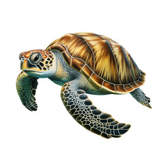 Obraz premium swimming turtle