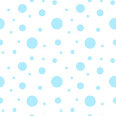 Blue polka dot seamless pattern. Blue abstract confetti dots seamless pattern background. Eps 10
