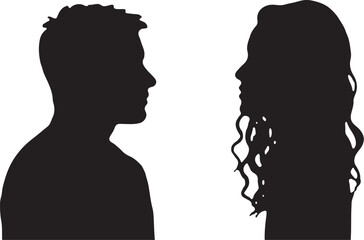 Silhouettes of People in Various Poses