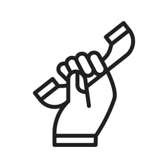 Holding Craddle icon vector image. Suitable for mobile apps, web apps and print media.