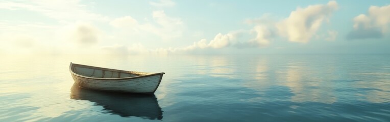Fototapeta premium Serene Beach View with Clear Turquoise Water and Blue Sky