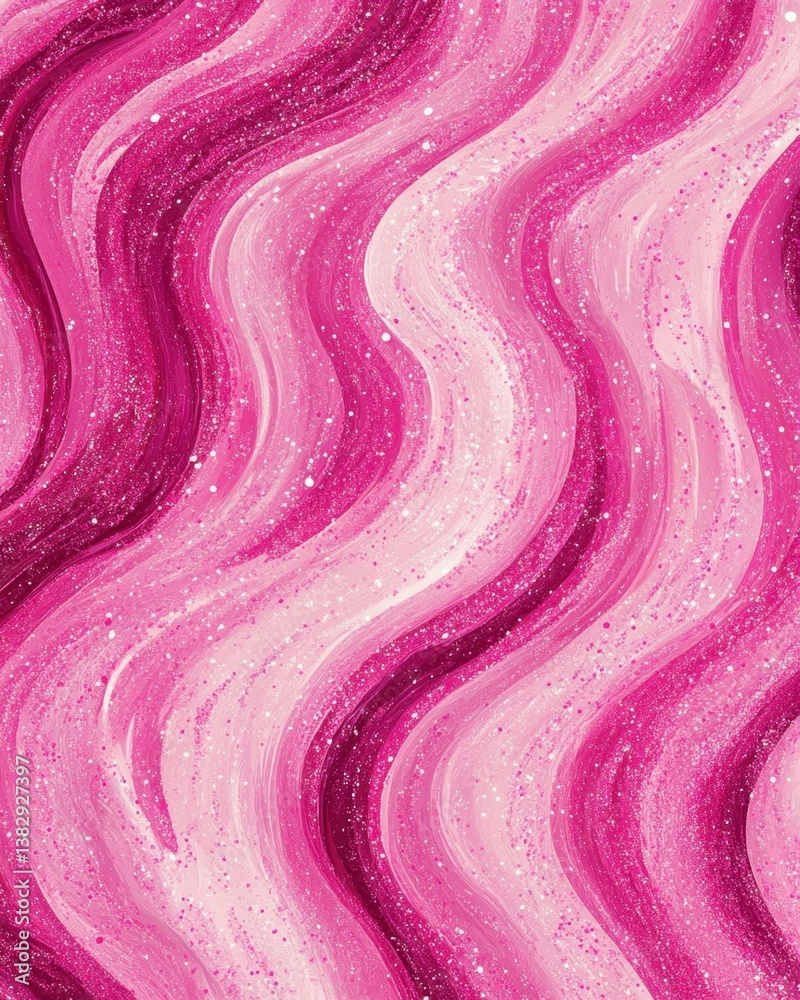 Poster abstract pink wave background with glittery texture creating a dynamic and vibrant visual effect ide
