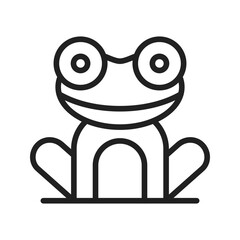 Frog icon vector image. Suitable for mobile apps, web apps and print media.