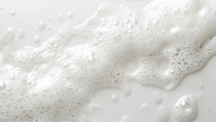 Soft, white foam texture