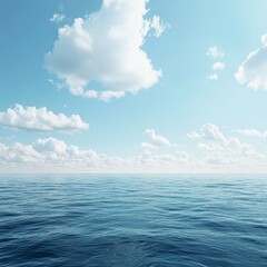 Obraz premium Serene Beach View with Clear Turquoise Water and Blue Sky