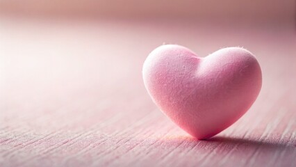 Fototapeta premium A romantic pink heart image: the perfect sweet and cute Valentine's Day background.
