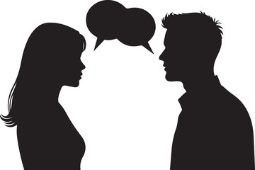 Silhouettes of People in Various Poses