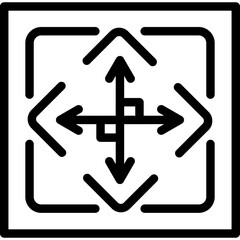 Obraz premium Perpendicular Icon